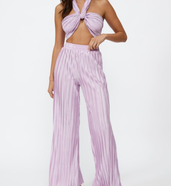 Set Heart Pants Lilac