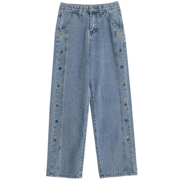 Embroidered jeans